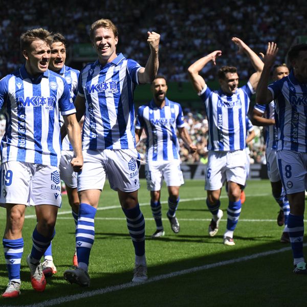 Gol de Koski (Racing, 0 - Alavés, 1)